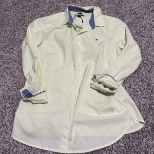 Tommy Hilfiger Light Green Shirt with Blue Details